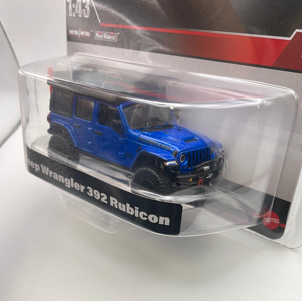 1/43 Hot Wheels Jeep Wrangler 392 Rubicon Blue & Black Flipn Diecast