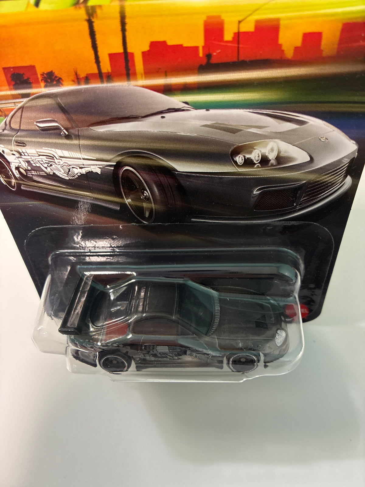 Hot Wheels 1/64 Silver Series Fast & Furious Toyota Supra Black - JKX24 - Damaged Box