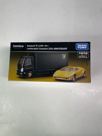 Tomica Premium Transporter Lamborghini Countach 25th ANNIVERSARY Yellow