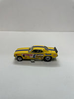 *Loose* Hot Wheels 1/64 Premium Car Culture Team Transport Snake ‘72 Plymouth Cuda Funny Car w/ Retro Rig Yellow