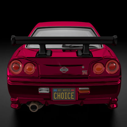 Hot Wheels 1/64 RLC 2024 Selections Car Nissan Skyline GT-R (BNR34) Red - Damaged Box