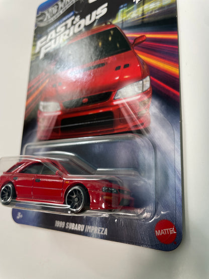 Hot Wheels 1/64 Silver Series Dream Lineup Fast & Furious 1999 Subaru Impreza Red - JKX10