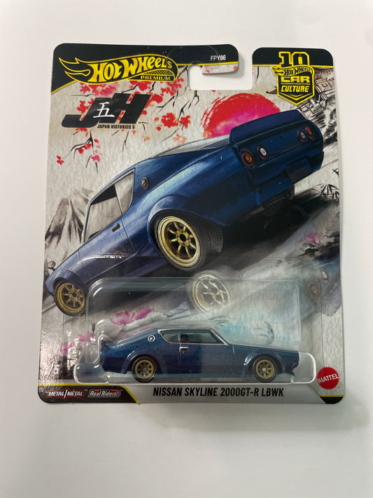 Hot Wheels 1/64 Car Culture Japan Historics 5 Nissan Skyline 2000GT-R LBWK Blue - JKF11