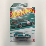 Hot Wheels 1/64 ‘92 Honda Civic EG Teal - Damaged Card