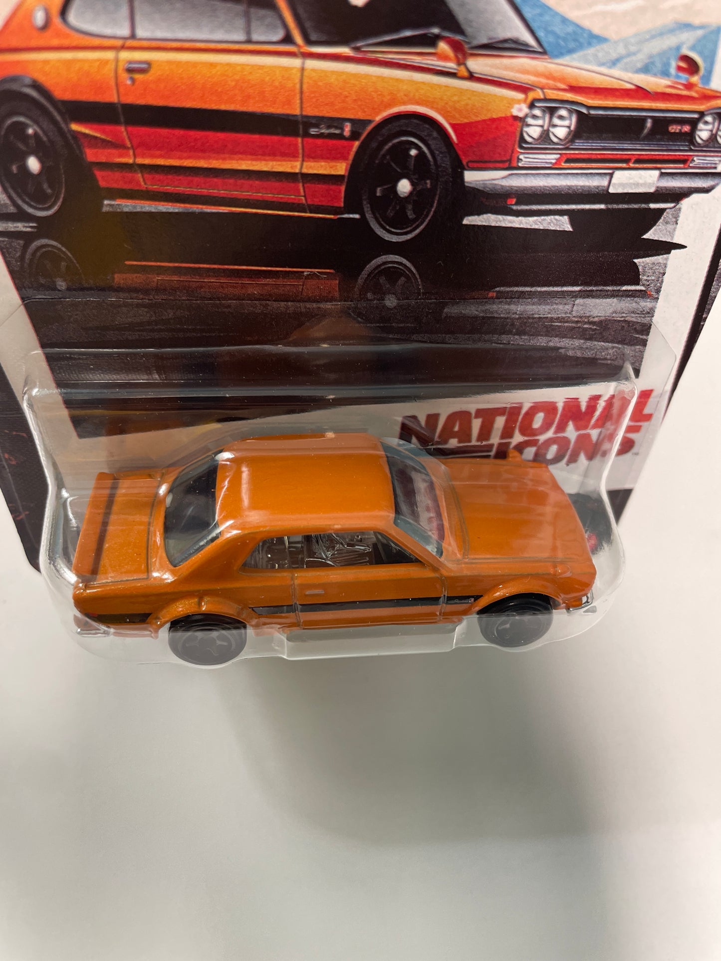 Hot Wheels 1/64 Silver Series National Icons 1971 Nissan Skyline HT 2000 GT-R Orange