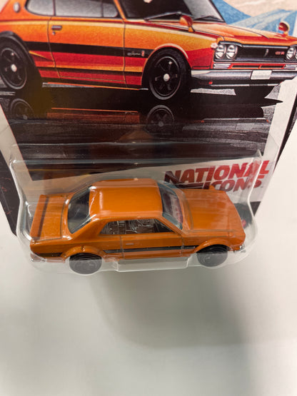 Hot Wheels 1/64 Silver Series National Icons 1971 Nissan Skyline HT 2000 GT-R Orange