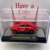 * Chase* M2 Machines 1/64 Coca-Cola 1953 VW Beetle Deluxe European Model Red