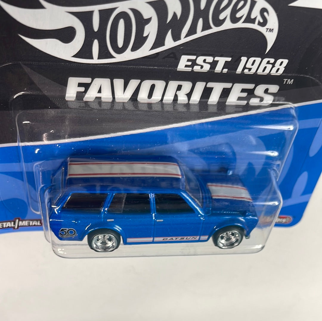 Hot Wheels 1/64 50th Favorites ‘71 Datsun Bluebird 510 Wagon Blue