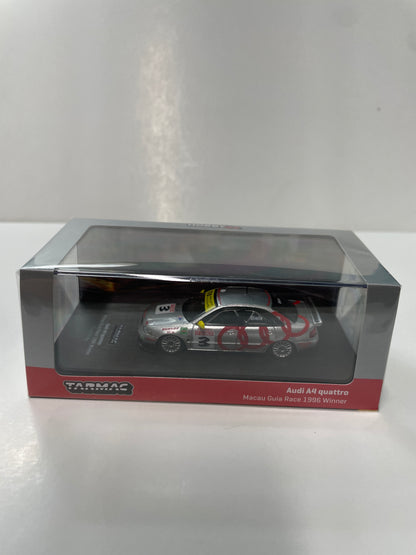 Tarmac Works 1/64 Audi A4 Quattro Macau Guia Race 1996 Winner #3 Silver - HOBBY64 - T64-077-96MGP03