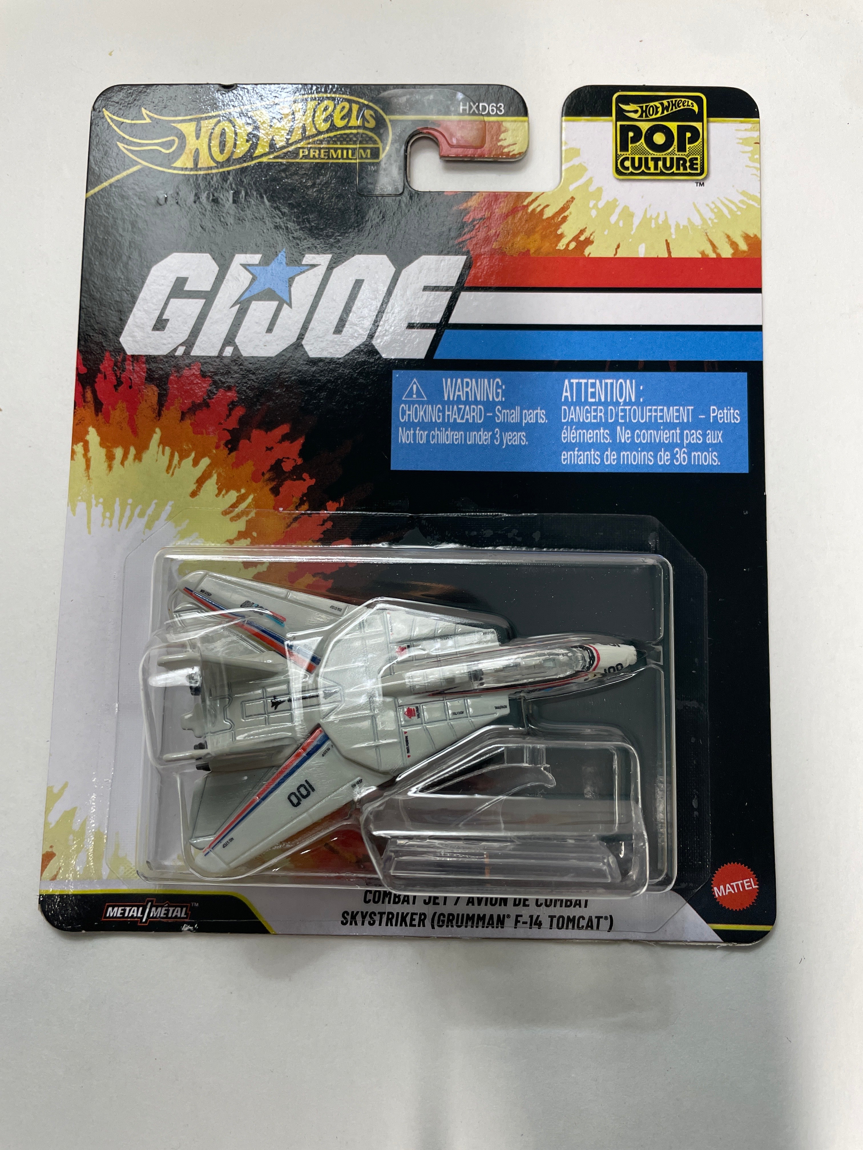 Hot Wheels 1/64 Pop Culture G.I.JOE Combat Jet/ Avion De Combat