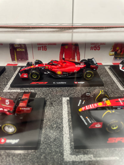 Burago 1/43 Ferrari Formula 1 Racing Set