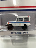 Greenlight 1/64 Hobby Exclusive United States Postal Service 1971 Jeep DJ-5 White