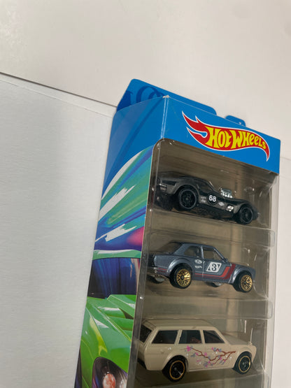 Hot Wheels 1/64 5 Pack Nightburnerz - Damaged Box