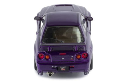 1/43 Ixo Models Nissan Skyline GT-R (R34) Customized 2002 Purple