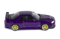 1/43 Ixo Models Nissan Skyline GT-R (R34) Customized 2002 Purple