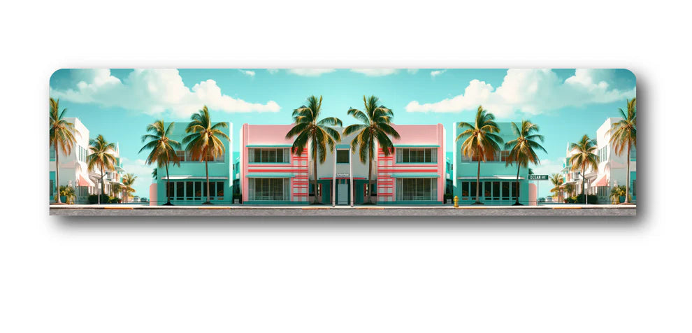 TurboPads 1/64 Miami Background Mat Diorama ( Background Only)