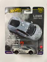 Hot Wheels 1/64 Car Culture LB-Works Lamborghini Huracan Grey (Slide Street 2 Series)