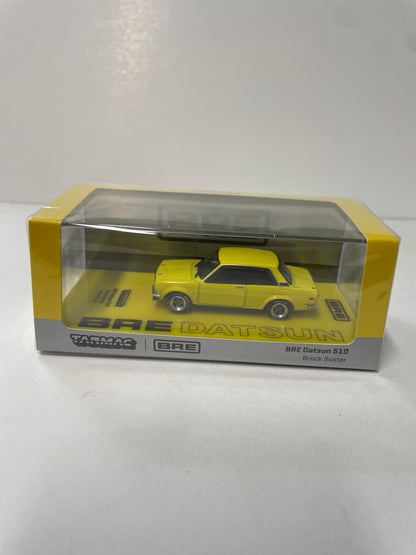 Tarmac Works 1/64 BRE Datsun 510 Brock Buster Peter Brock – USA Special Edition Yellow ROAD64 - T64R-052-BB