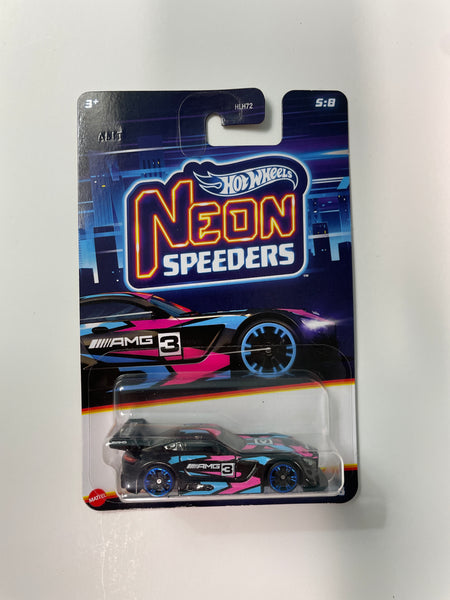 Hot Wheels 1/64 Neon Speeders ‘16 Mercedes-AMG GT3 Black