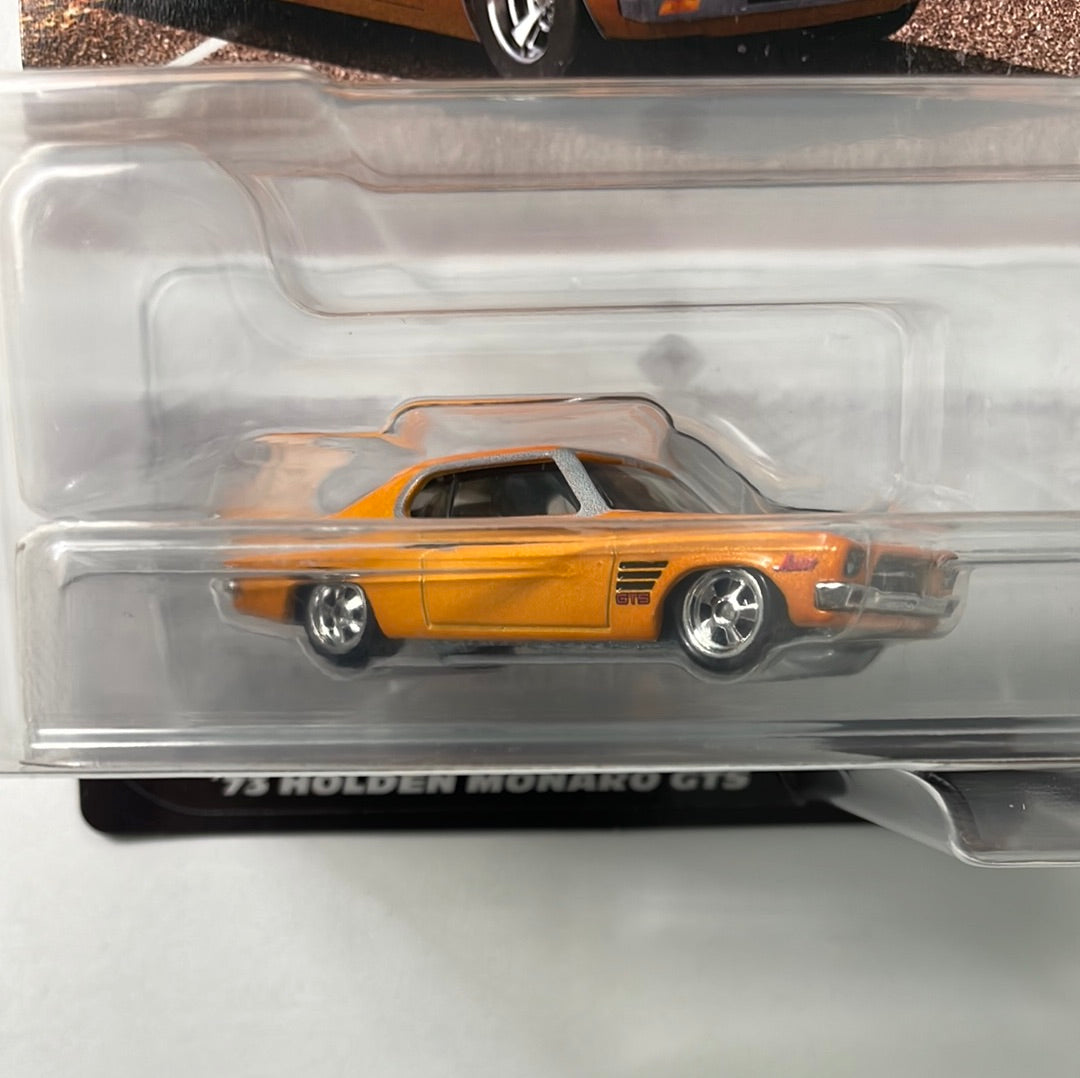 Hot Wheels 1/64 Car Culture Premium 2 Pack - ‘73 Holden Monaro GTS Orange & ‘77 Holden Torana A9X White/Red