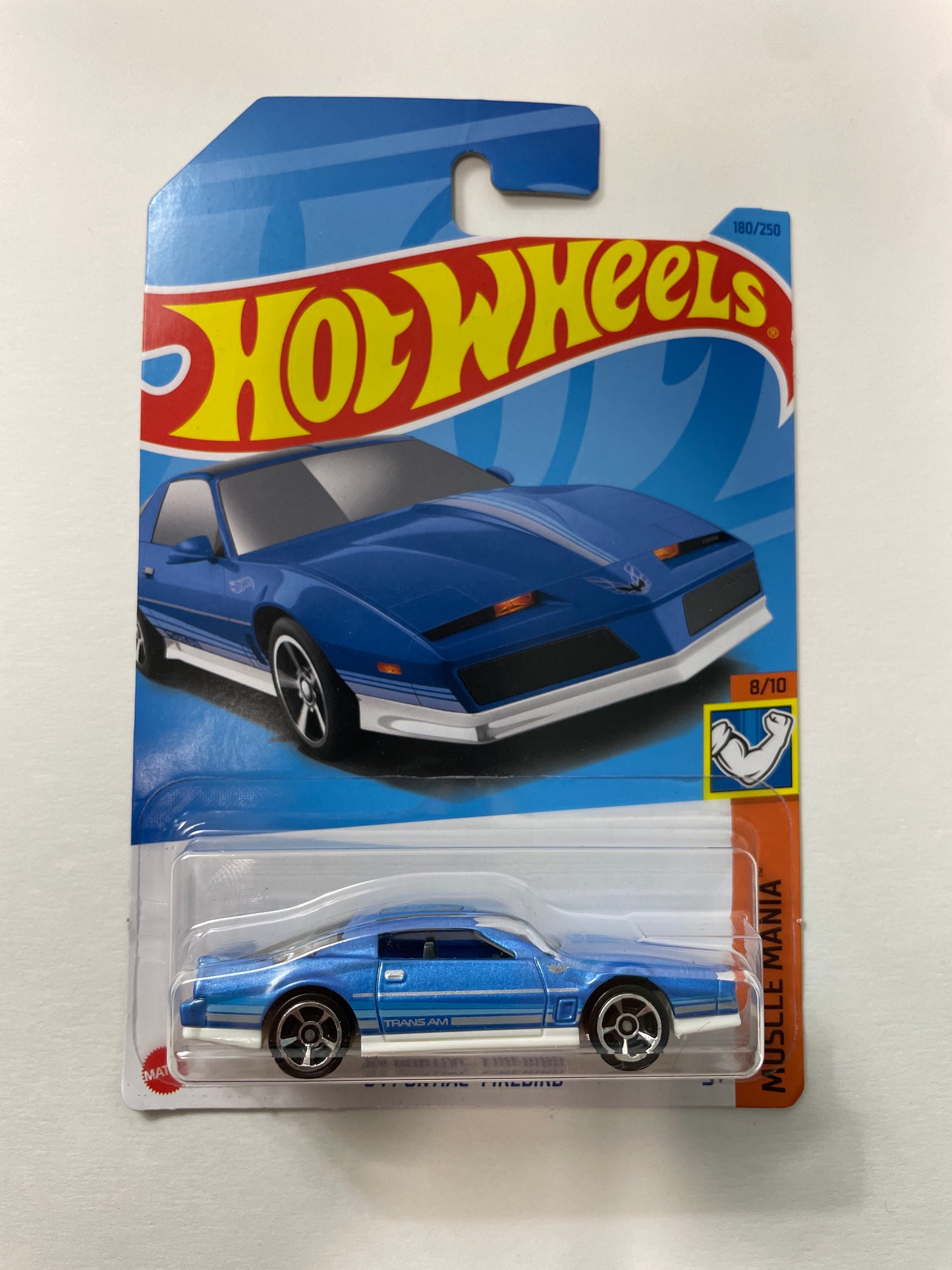 Hot Wheels 1/64 ‘84 Pontiac Firebird Blue - Damaged Box