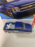 Hot Wheels 1/64 Chevy Silverado Blue