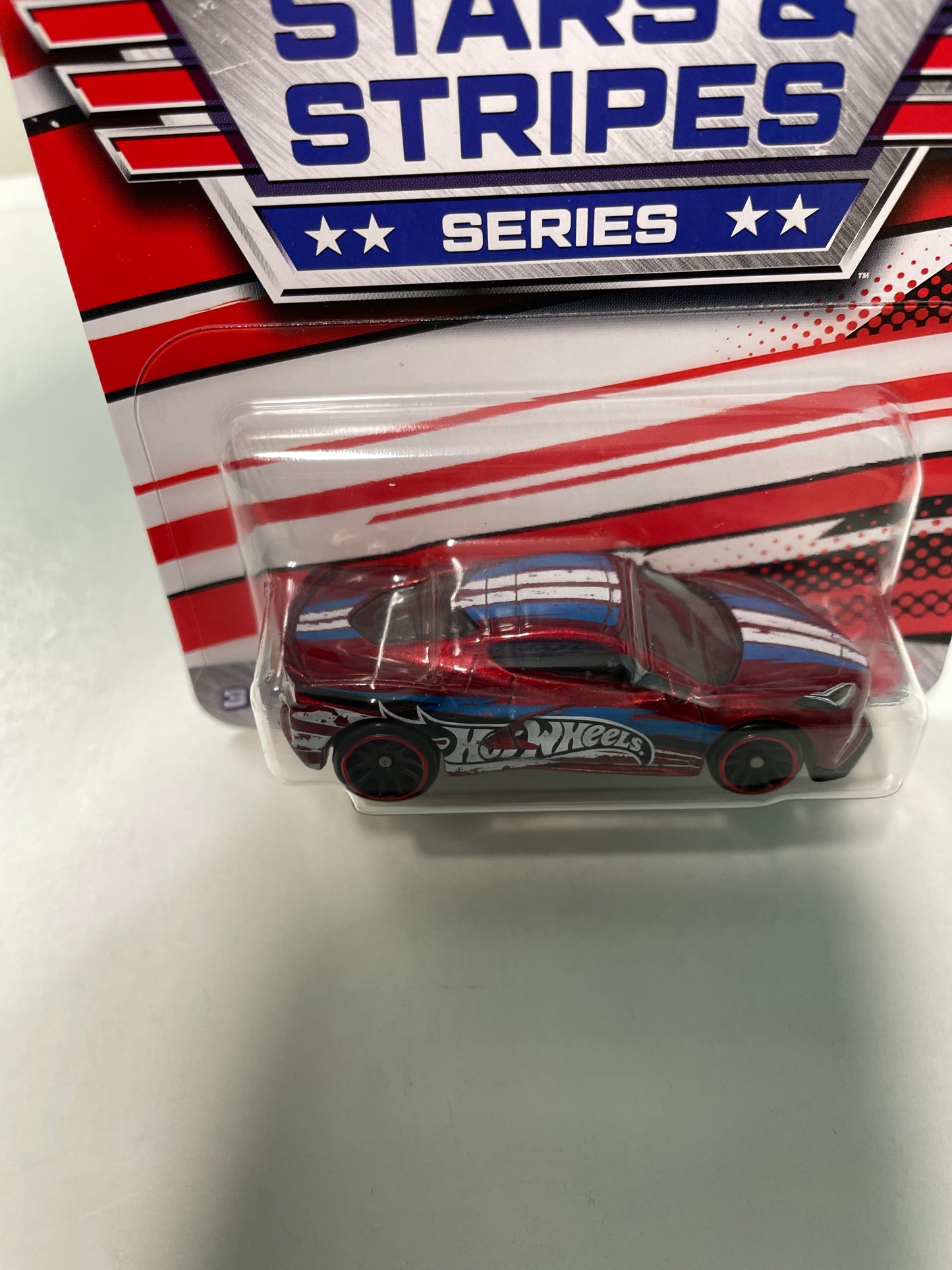 Hot Wheels 1/64 Stars & Stripes Series 2020 Corvette Red