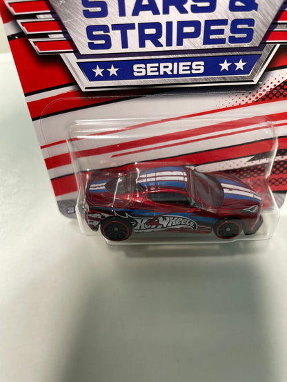 Hot Wheels 1/64 Stars & Stripes Series 2020 Corvette Red