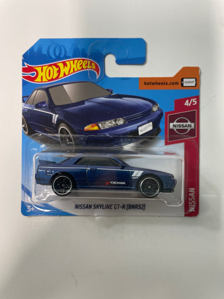 Hot Wheels 1/64 Nissan Skyline GT-R (BNR32) Short Card Blue