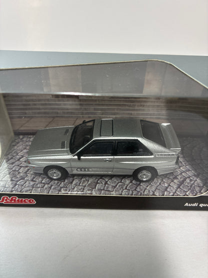 Tarmac Works x Schuco 1/64 Audi Quattro COLLAB64 Silver - T64S-025-SL