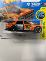 Hot Wheels 1/64 Time Attaxi Short Card Orange