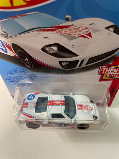 Hot Wheels 1/64 Ford GT-40 Gumball 3000 White - Damaged Box