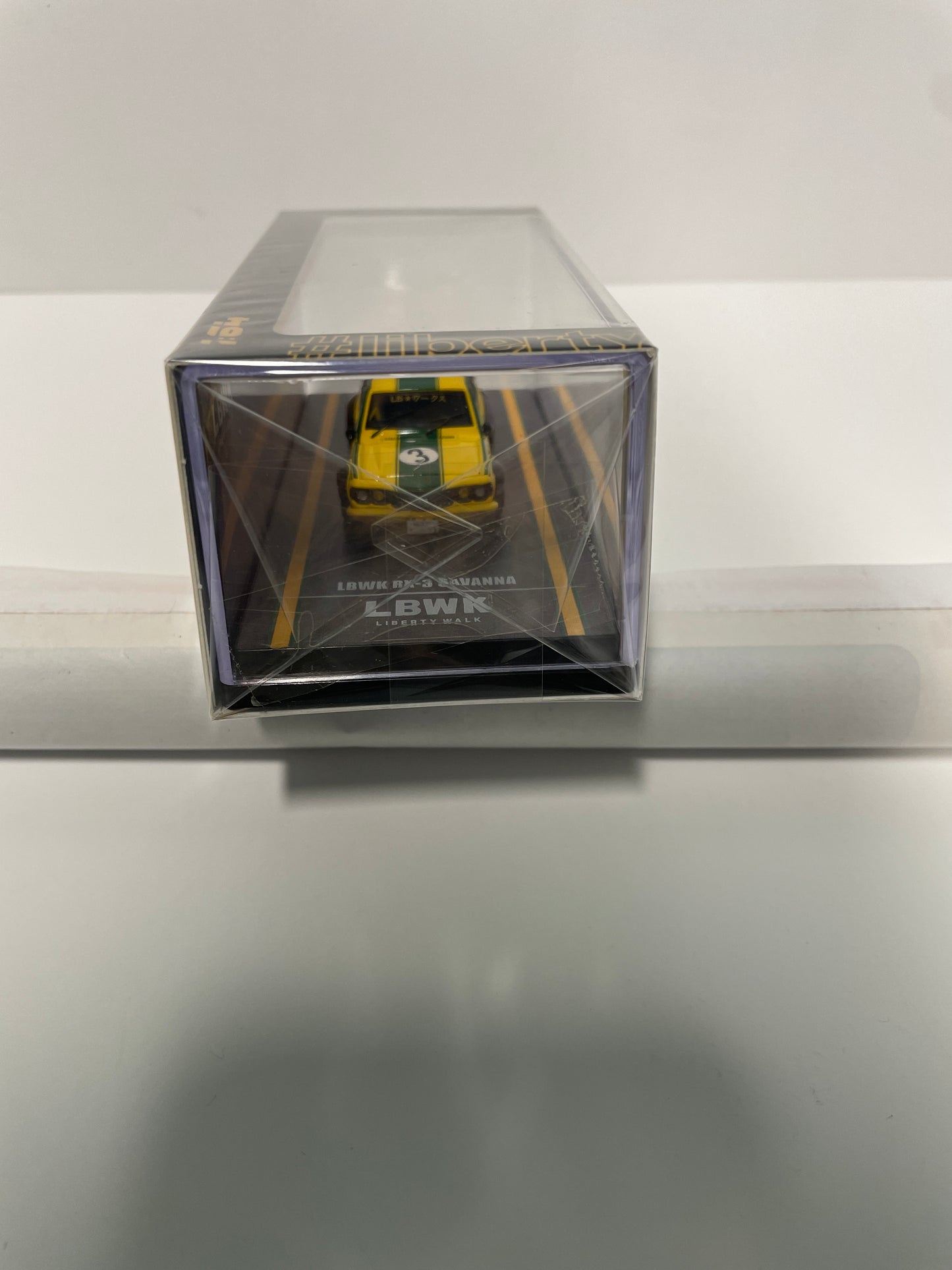 Inno64 1/64 LBWK Mazda RX-3 Savanna Yellow & Green