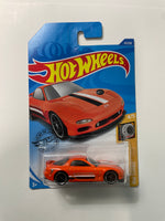 Hot Wheels 1/64 ‘95 Mazda RX-7 Orange - Damaged Card