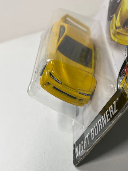 Hot Wheels 1/64 Custom ‘01 Acura Integra GSR Yellow - Damaged Car & Card (Read description)
