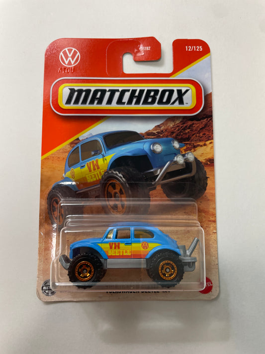 Matchbox 1/64 Volkswagen Beetle 4x4 Blue - Damaged Box