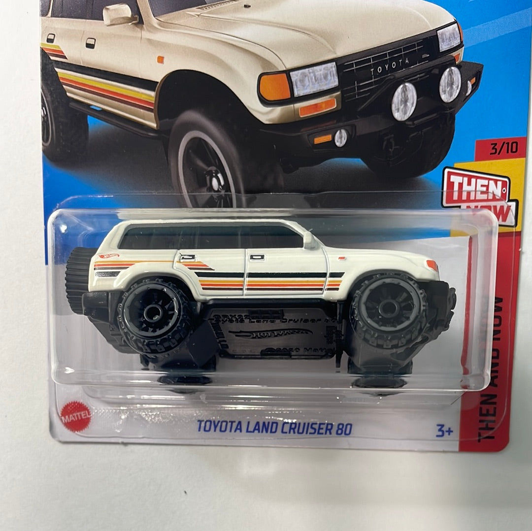 *Japan Card* Hot Wheels 1/64 Toyota Land Cruiser 80 Beige - Damaged Box