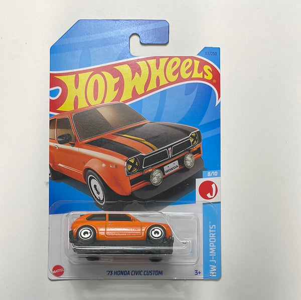 Hot Wheels 1/64 ‘73 Honda Civic Custom Orange