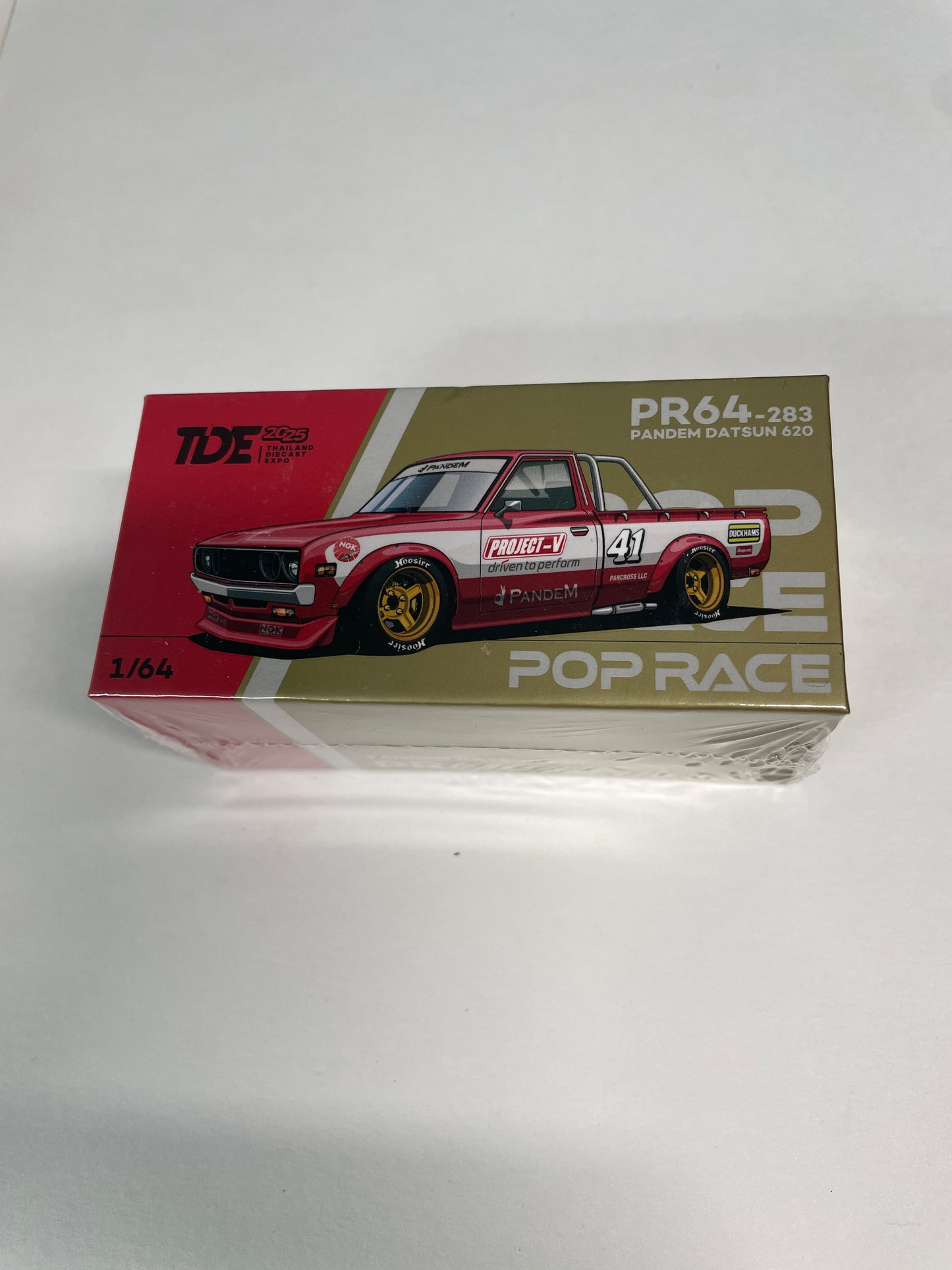 Pop Race 1/64 2025 Thailand Diecast Expo Pandem Datsun 620 Red