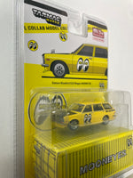 Tarmac Works Global64 1/64 Datsun Bluebird 510 Wagon MOONEYES - MIJO Exclusives Limited Edition Yellow