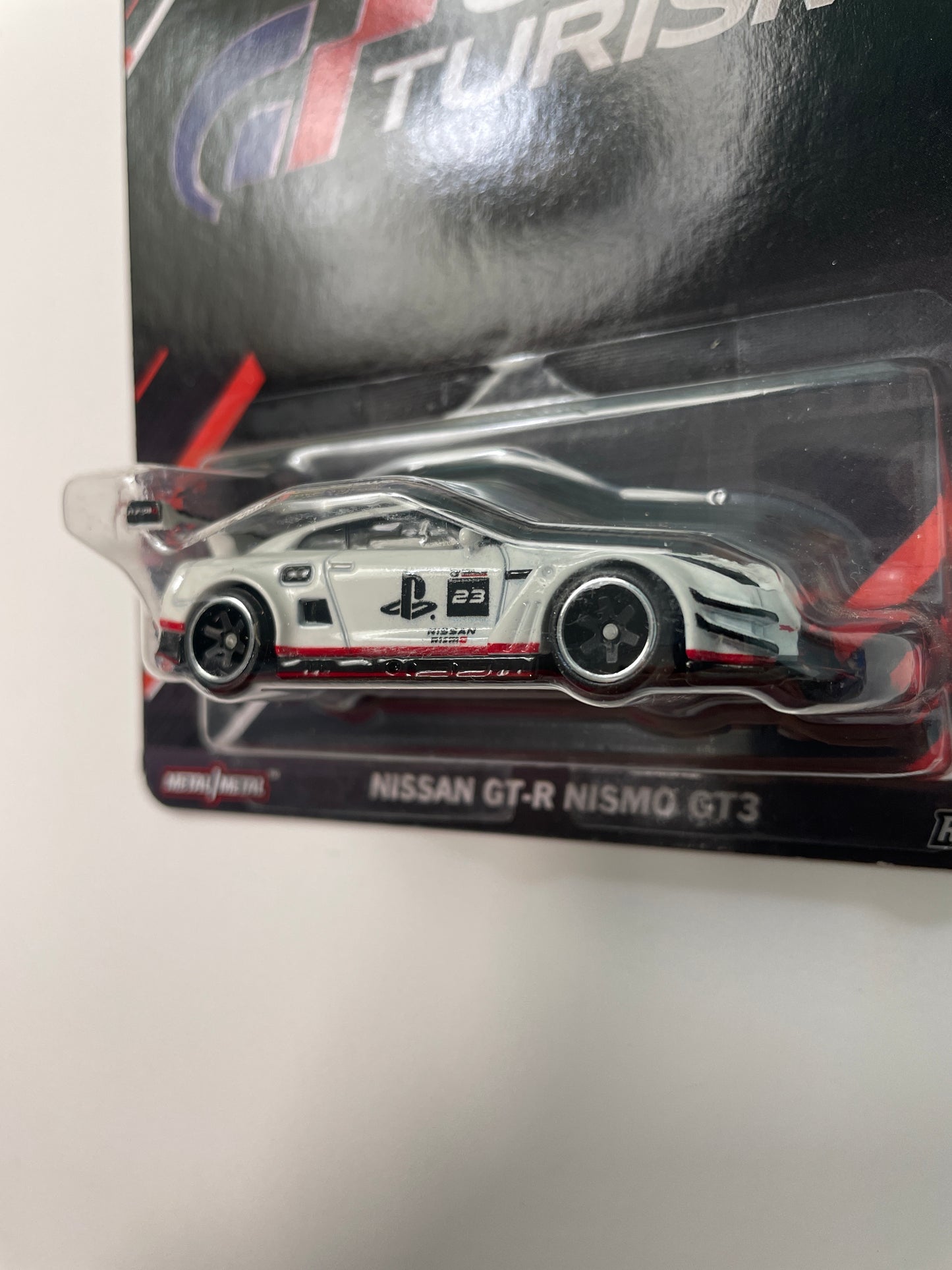 Hot Wheels 1/64 Pop Culture Gran Turismo Nissan GT-R Nismo GT3 White