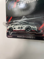 Hot Wheels 1/64 Pop Culture Gran Turismo Nissan GT-R Nismo GT3 White - Damaged Card