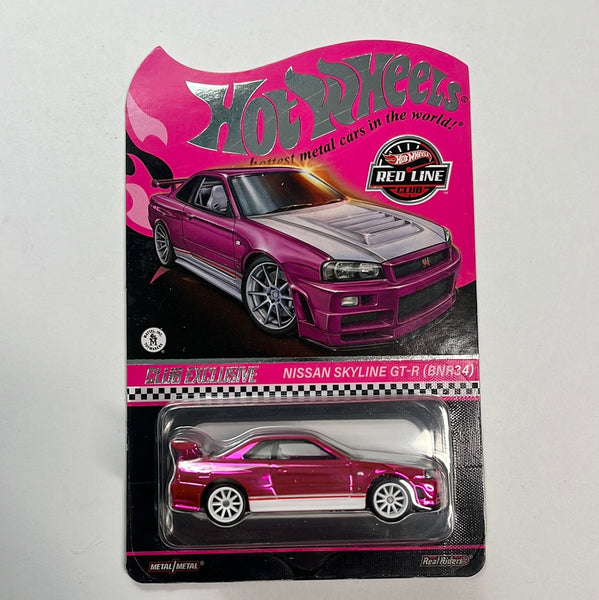 Hot Wheels RLC Nissan Skyline GT-R (BNR34) Pink