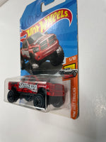 Hot Wheels 1/64 Ram 1500 Red & Black - Damaged Card