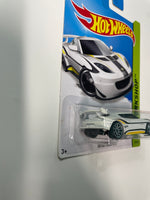 Hot Wheels 1/64 Lotus Evora GT4 White - Damaged Card