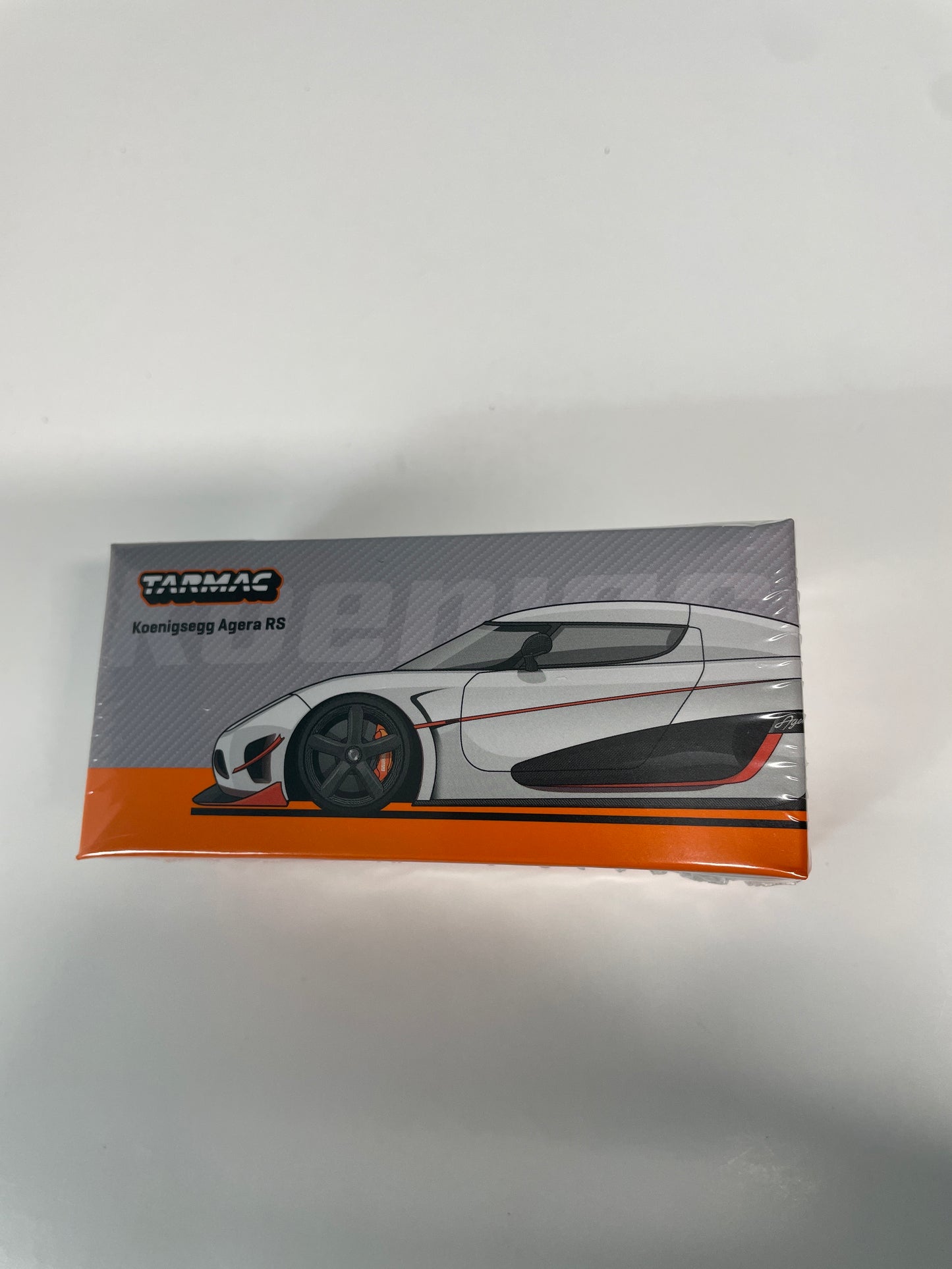 Tarmac Works 1/64 Koenigsegg Agera RS Moon Silver & Black - GLOBAL64 - T64G-TL005-MS - Damaged Box
