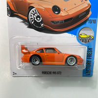 Hot Wheels 1/64 Porsche 993 GT2 Orange - Damaged Card