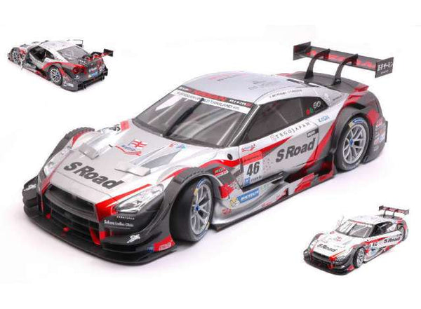 Ebbro 1/18 Nissan GT-R Super GT500 2015 S Road Mola GT-R Super Rd.3 Thailand Winner n46 Silver & Red