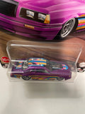 Hot Wheels 1/64 Boulevard Mix W ‘86 Ford Thunderbird Pro Stock Purple - Damaged Card