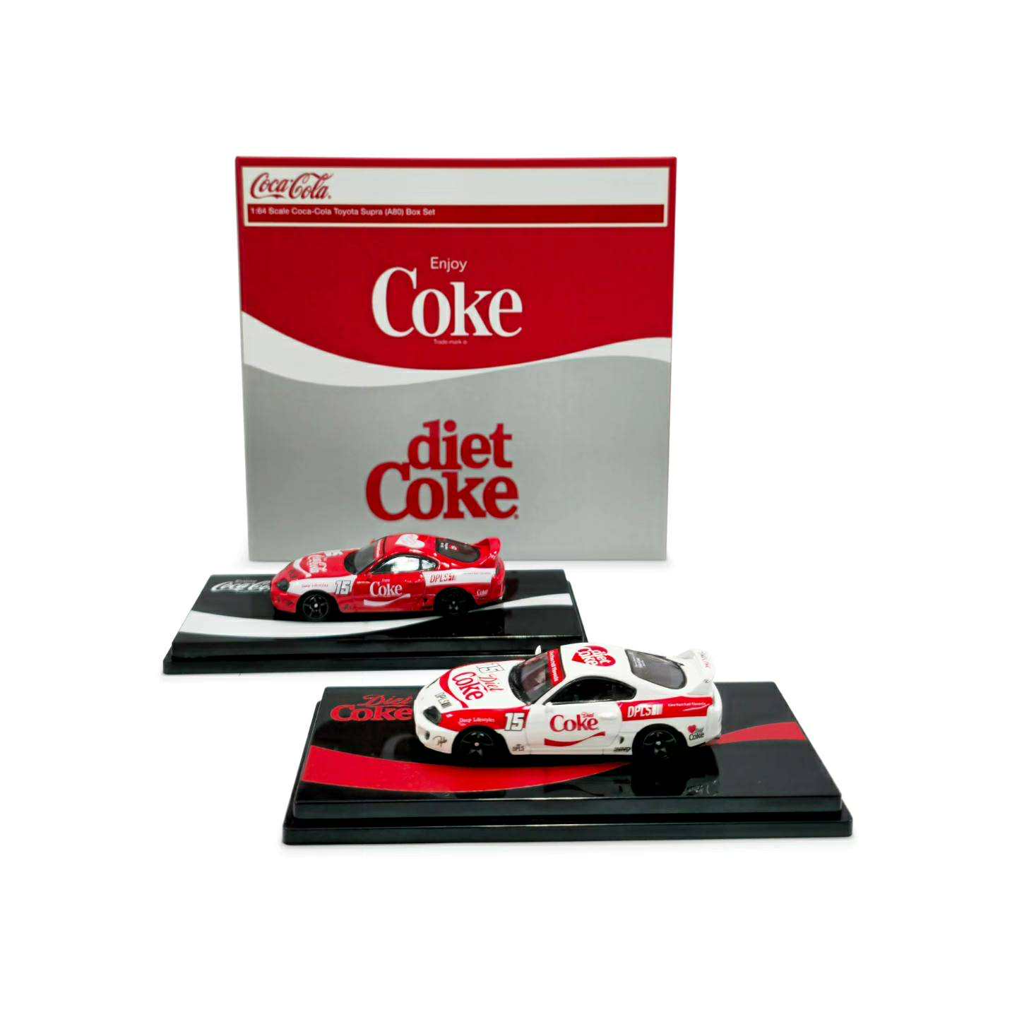 Inno64 1/64 Coca-Cola Toyota Supra (A80) Box Set Hong Kong Toy Car Salon 2025 Exclusive Event Model